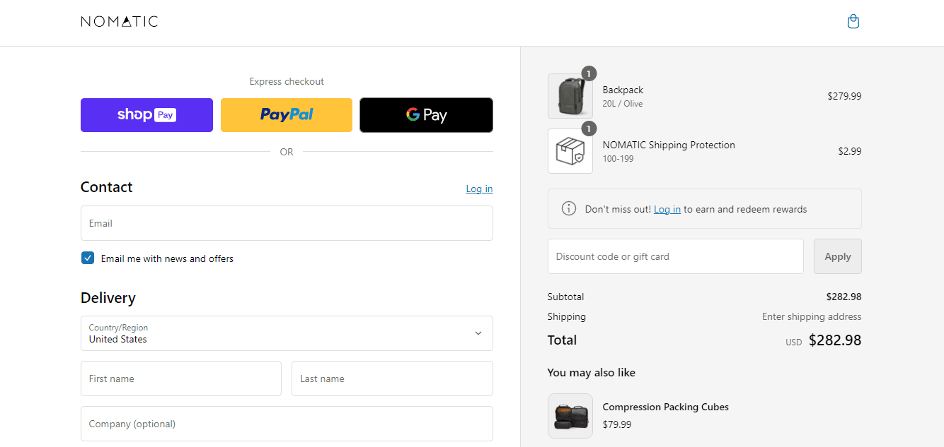 How to apply Nomatic coupon code